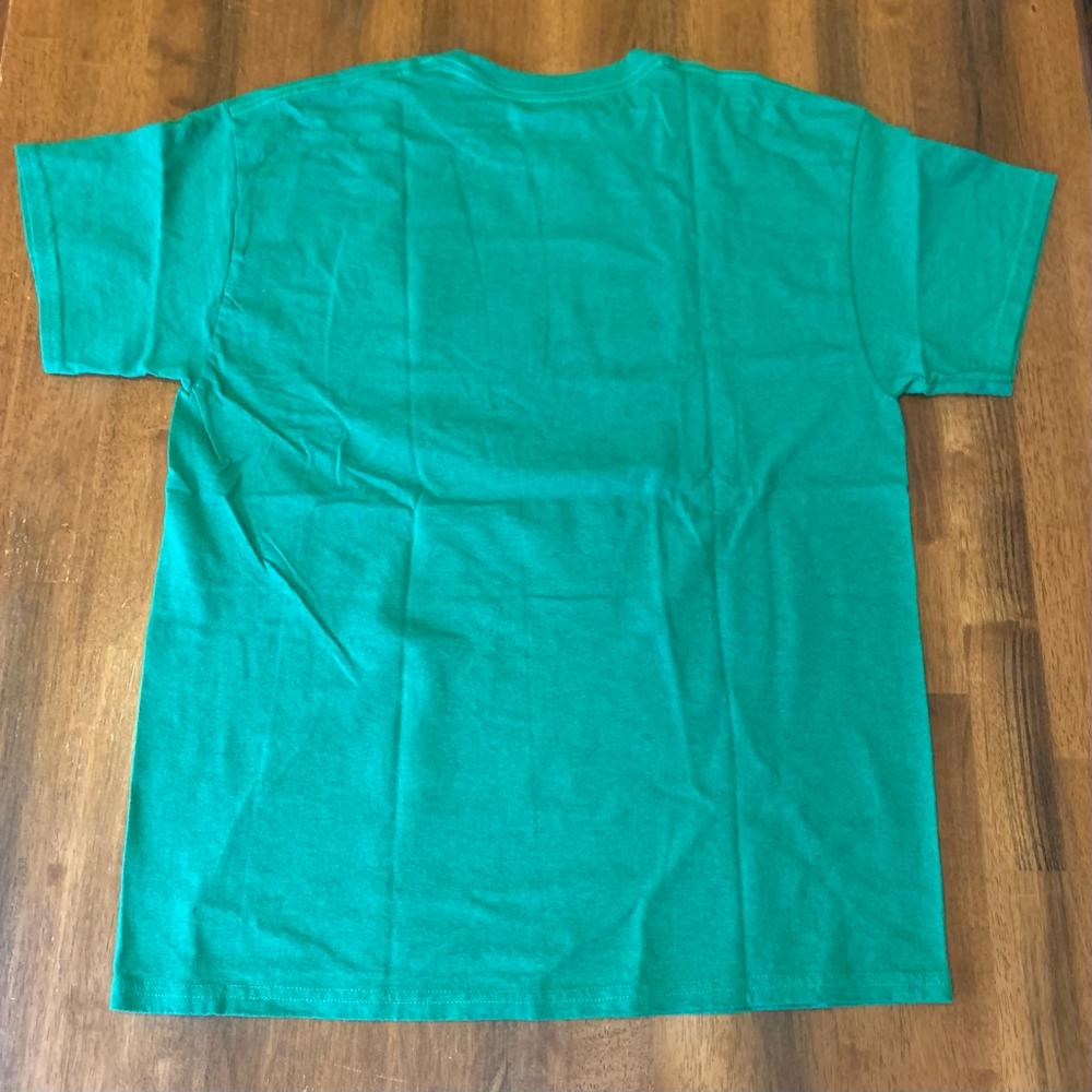 Gilden Christmas T-shirt Large Green Fa La La La La - Picture 6 of 6